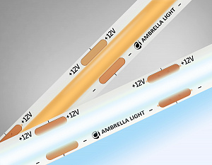 GS2603 COB 320Led/ 10W m/ 12V IP20 6500K/ 5000*8*1.54mm (2 конт.)
