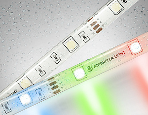 GS2301 5050 30Led/ 7.2W m/ 12V IP65 RGB/ 5000*10*2.87mm (4 конт.)