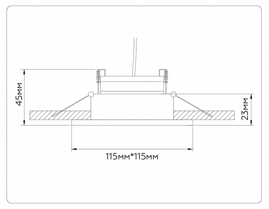 TN51915 WH белый GX53 max 12W 115*115*23