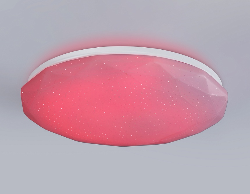 FZ418 WH белый IP20 66W 3000K-6500K+RGB D480*65 (ПДУ ИК)