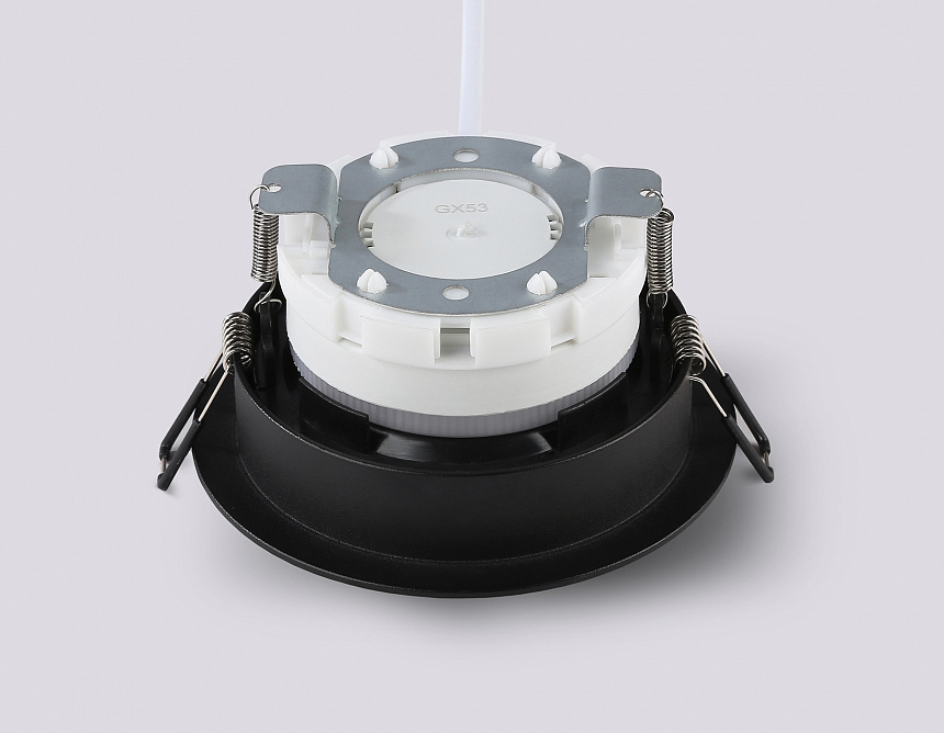 TN52336 SBK/GBK черный песок/черный глянец GX53 max 12W D115*25