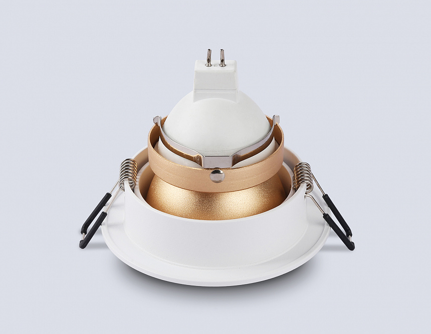 TN102823 WH/GD белый/золото GU5.3 D92*50