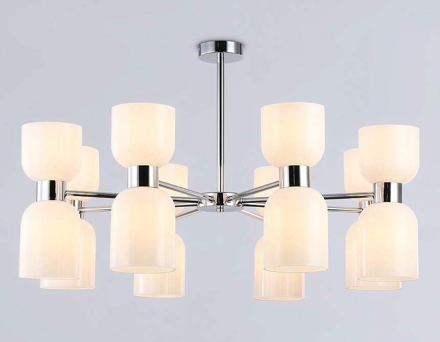 LH56085/16 СH/FR хром/белый матовый E14*16 max 40W D860*510