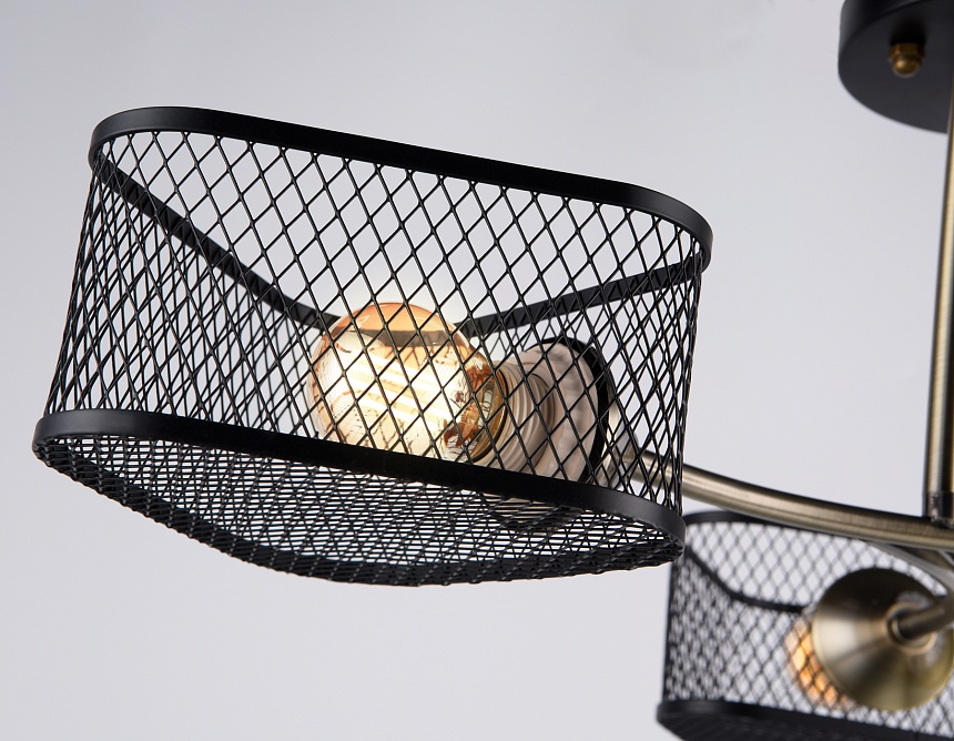 TR80171/3 SB/BK бронза/черный E27/3 max 40W D600*215