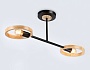TR8244/2 BK/LWD черный/светлое дерево E27/2 max 40W 590*165*220