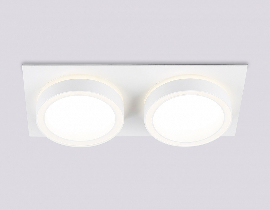 TN52423/2 WH/FR белый/белый матовый GX53 max 12W 210*105*45