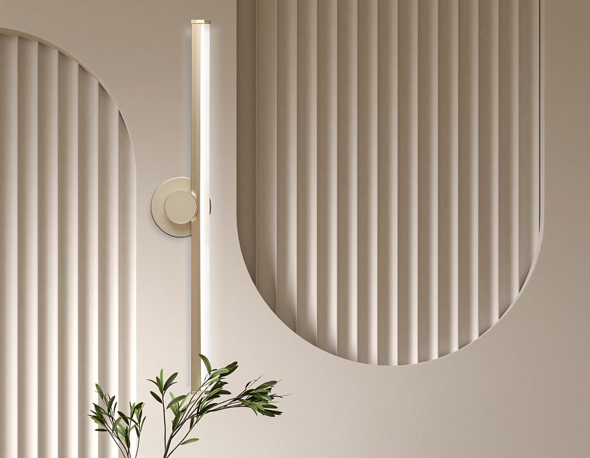 FL6104 GD золото 14W 3000K-6400K 605*100*60