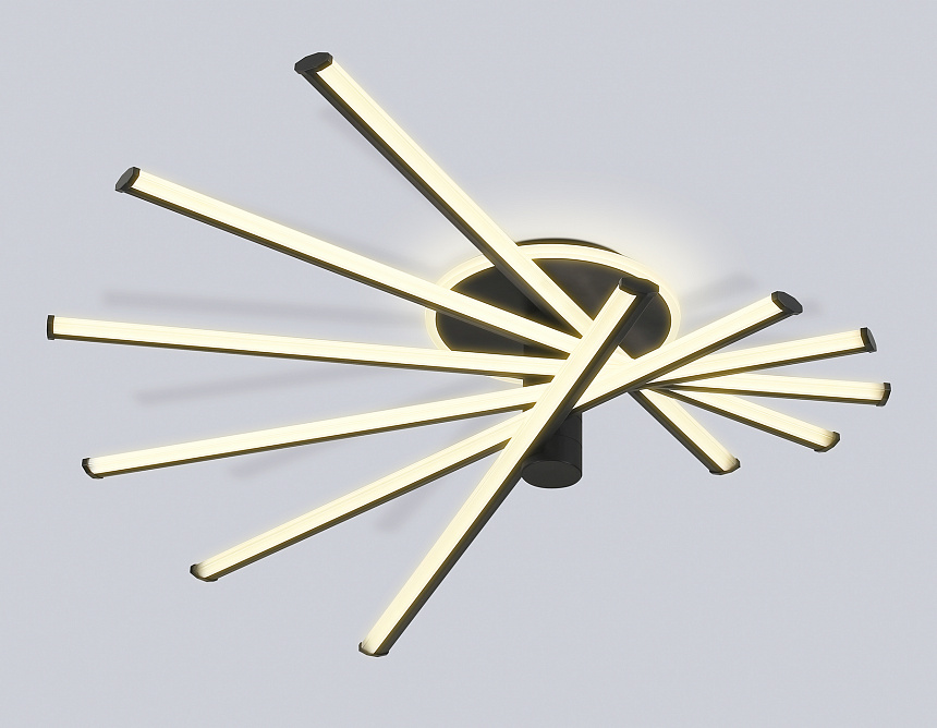 FL6232 BK черный 96W 3000K-6400K 605*605*200 (ПДУ ИК)