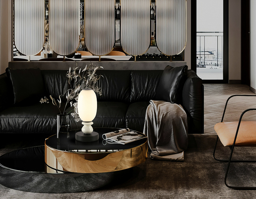 LH53154 BK/WH черный/белый 6W 3000K D120*260