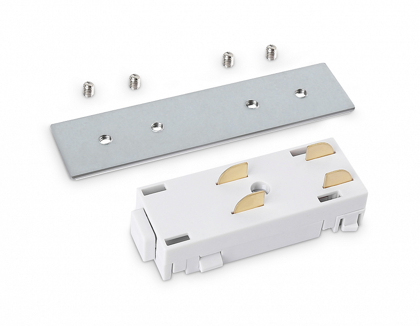 GL1105 WH белый коннектор питания с соеденителем прямой для шинопровода Magnetic 220V 68*28.5*18 GL1105 WH белый коннектор питания с соеденителем прямой для шинопровода Magnetic 220V 68*28.5*18