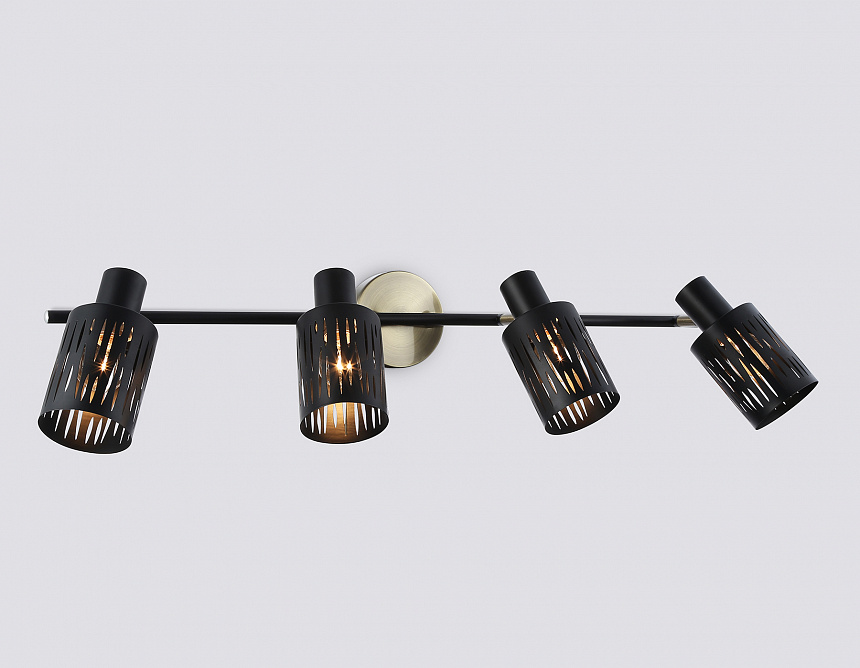 TR8670/4 BK/SB чёрный/бронза E14/4 max 60W 760*100*190
