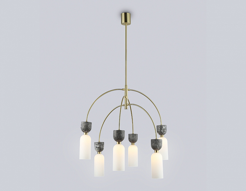 LH53333/6 GD/WH золото/белый G9*6 max 25W D680*1290