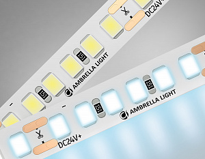 GS3203 2835 180Led/ 14.4W m/ 24V IP20 6500K/ 5000*8*1.2mm (2 конт.)