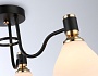 TR303303/3 BK/GD/FR черный/золото/белый матовый E27*3 max 60W D600*270