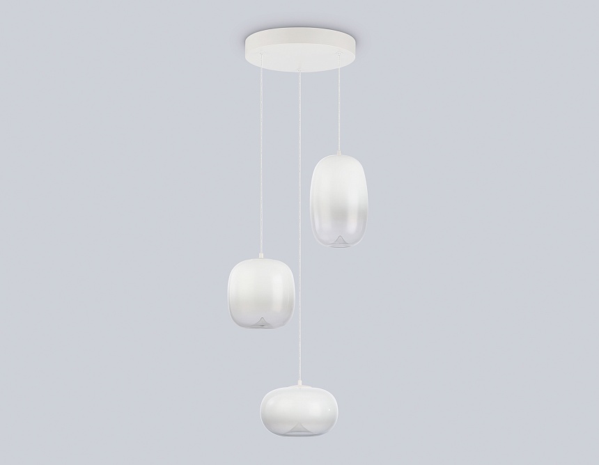 LH11096/3 WH/FR белый/белый матовый 12W 3000K D350*1505