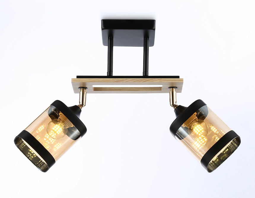 TR9525/2 BK/FGD/TI черный/золото/янтарь E27/2 max 40W 510*100*270