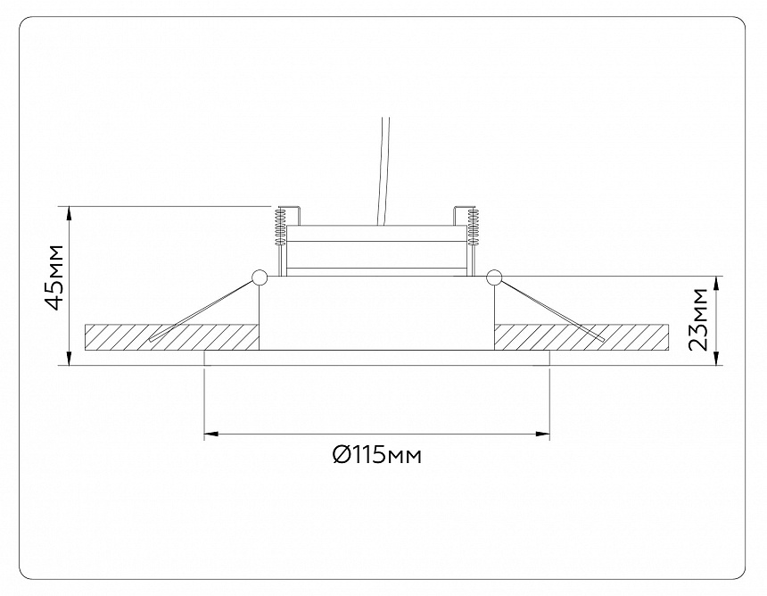 TN51913 BK черный GX53 max 12W D115*23