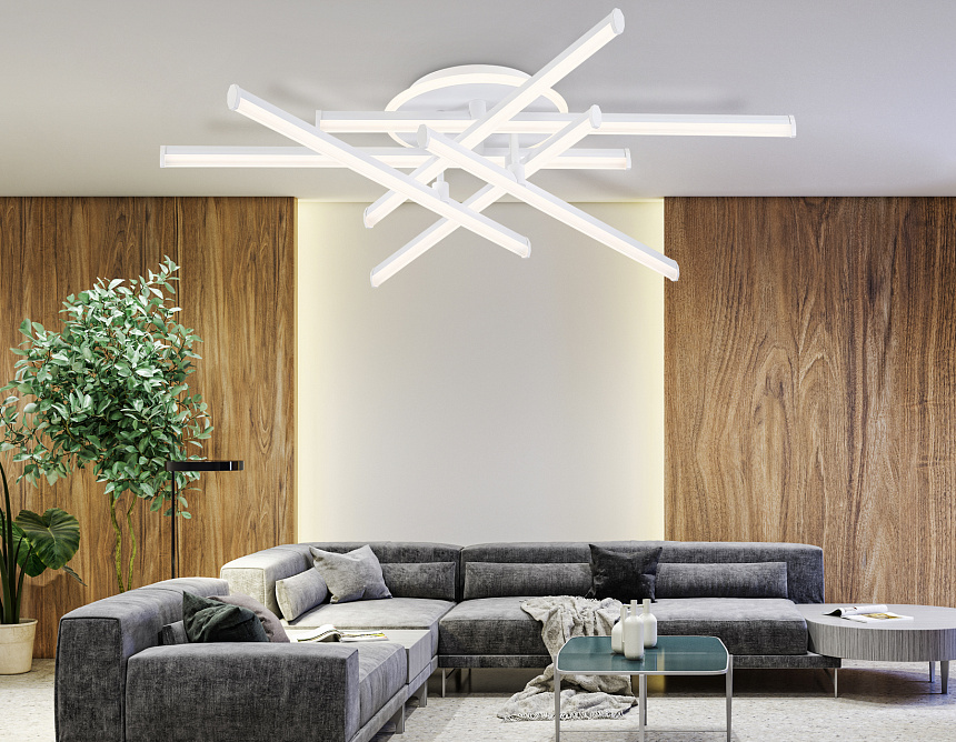 FL6251 WH белый 97W 3000K-6400K 805*760*170 (ПДУ ИК)