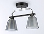 TR303231/2 BK/CH/SM/FR черный/хром/дымчатый/белый матовый E27*2 max 60W 340*120*250
