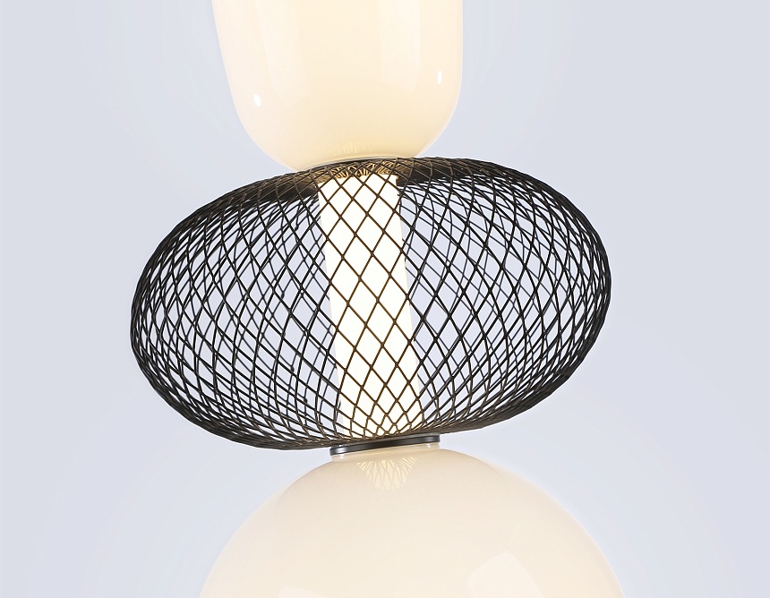 LH11008 BK/FR черный/белый матовый 24W 3000K D220*570