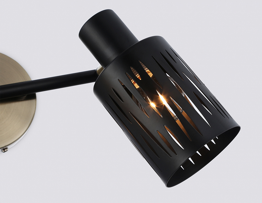 TR8668/2 BK/SB чёрный/бронза E14/2 max 60W 360*100*190