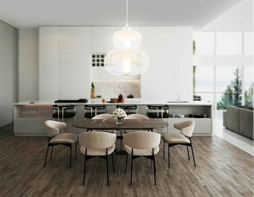 LH11051 WH/FR белый/белый матовый 12W 3000K D230*265