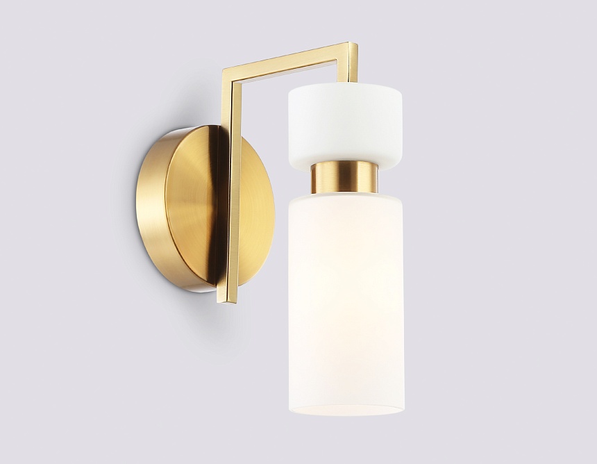 LH56130 BS/FR латунь/белый матовый E14 max 40W 150*100*210