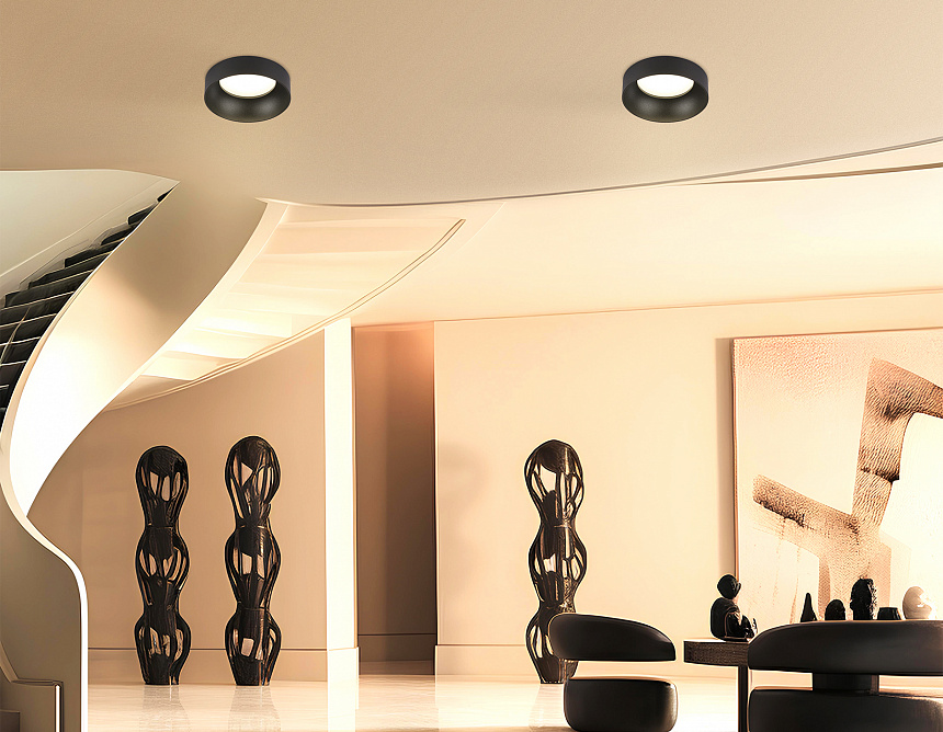 TN51817 BK черный IP20 GX53 D100*63