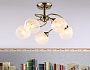 TR3199/5 SB/CL/FR бронза/прозрачный/белый матовый E27/5 max 40W D600*485