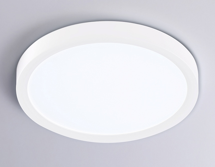 FZ1901 WH белый IP54 13W 3000K-6500K CCT-переключатель D230*25 (Без ПДУ)