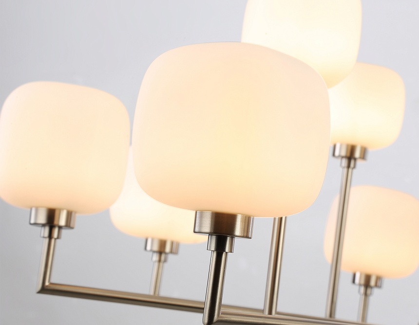 LH53005/12 SN/FR сатин никель/белый матовый G9*12 max 40W D910*680