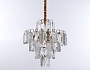 TR5231/9 SGD/CL/FR золото/прозрачный/белый матовый E27*9 max 40W D500*530