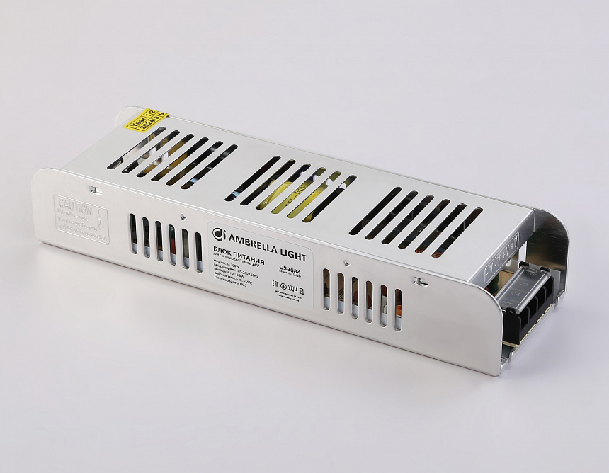 GS8684 блок питания 24V 200W 8.3A IP20 185-260V 223*67*40