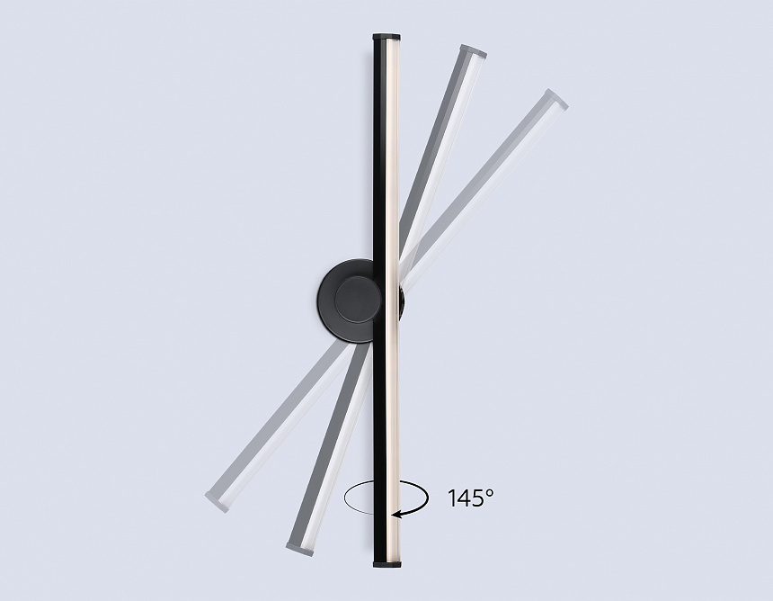 FL6102 BK черный 14W 3000K-6400K 605*100*60