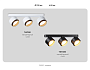 TN71295/3 BK/GD черный/золото GX53/3 max 12W 400*95*137