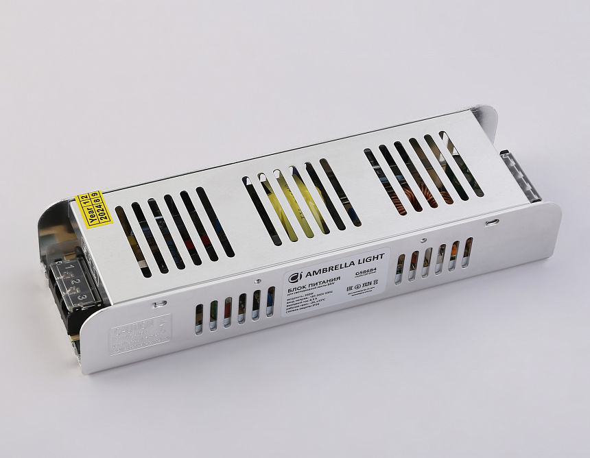 GS8684 блок питания 24V 200W 8.3A IP20 185-260V 223*67*40