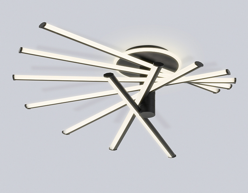 FL6242 BK черный 135W 3000K-6400K 900*750*230 (ПДУ ИК)