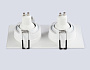 TN1145/2 WH белый IP44 GU5.3/2 180*95*38