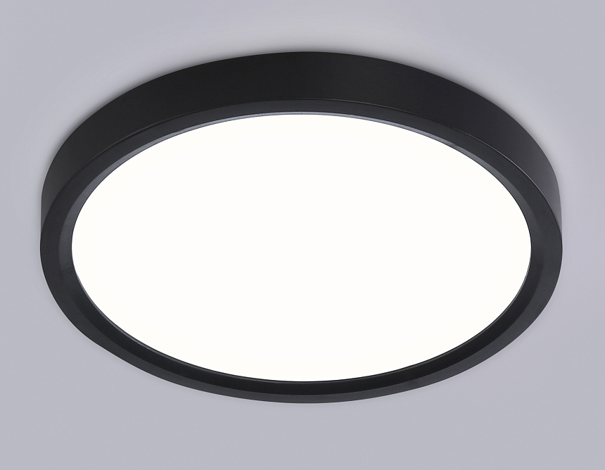 FZ1902 BK черный IP54 13W 3000K-6500K CCT-переключатель D230*25 (Без ПДУ)