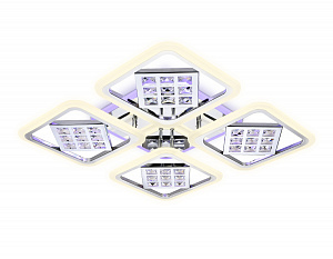 FA288/4 CH хром 116W 750*750*80 (ПДУ РАДИО 2.4G)