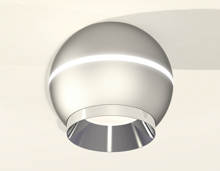 XS1103002 SSL/PSL серебро песок/серебро полированное MR16 GU5.3 LED 3W 4200K (C1103, N7032)