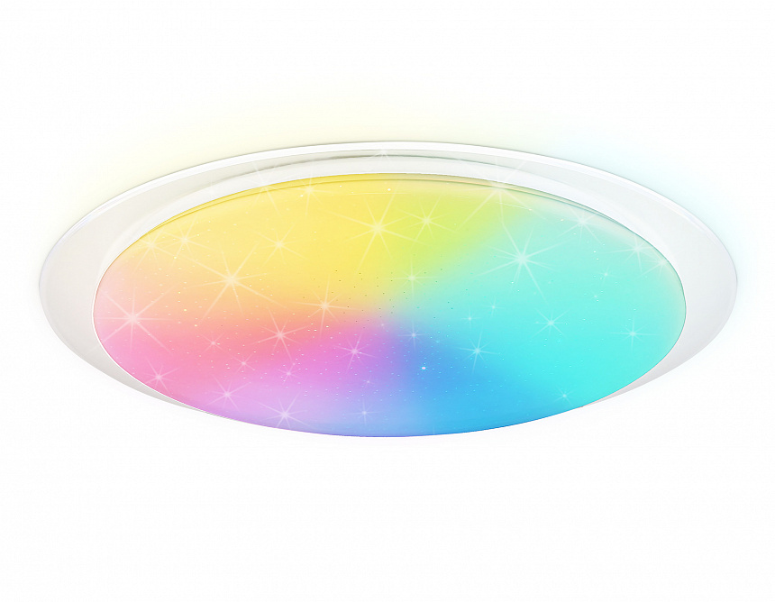 FZ780 WH белый IP20 60W 3000-6500K+RGB 570*55 (ПДУ ИК)