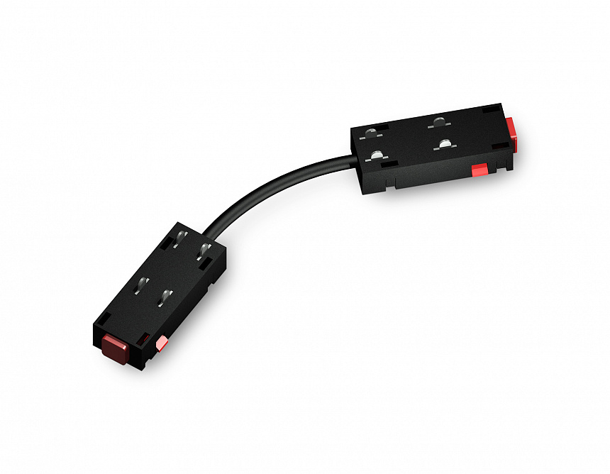 GL1110 BK черный коннектор питания гибкий для шинопровода Magnetic 220V 250*28.5*18 GL1110 BK черный коннектор питания гибкий для шинопровода Magnetic 220V 250*28.5*18
