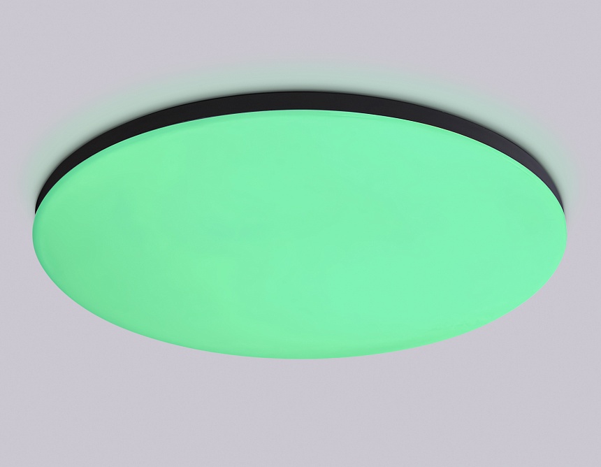 FZ2006 BK черный IP54 30W 3000K-6500K+RGB Wi-Fi Алиса/Tuya/Smart Home/Alexa D450*60 (ПДУ ИК)