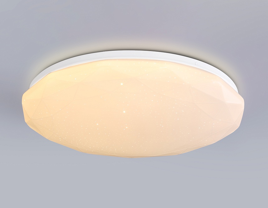 FZ418 WH белый IP20 66W 3000K-6500K+RGB D480*65 (ПДУ ИК)