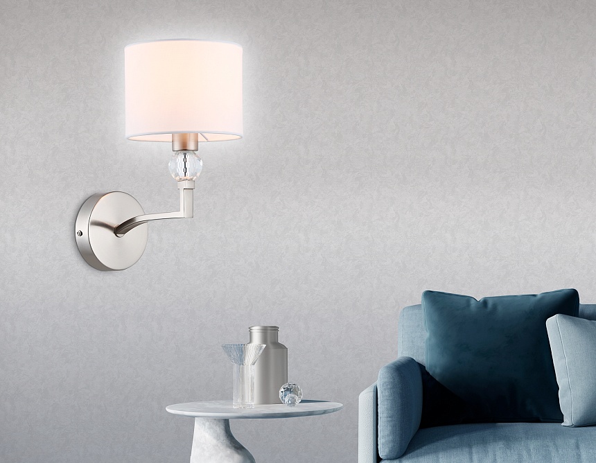 LH71125 SN/WH никель/белый E14 max 40W 220*140*250