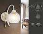 TR3074 WH/GD белый/золото E27 max 40W 224*130*250