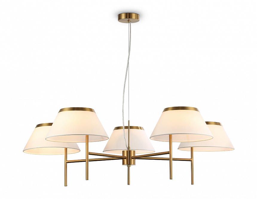 LH72473/5 BS/WH латунь/белый Е14/5 max 40W D1000*290-1080