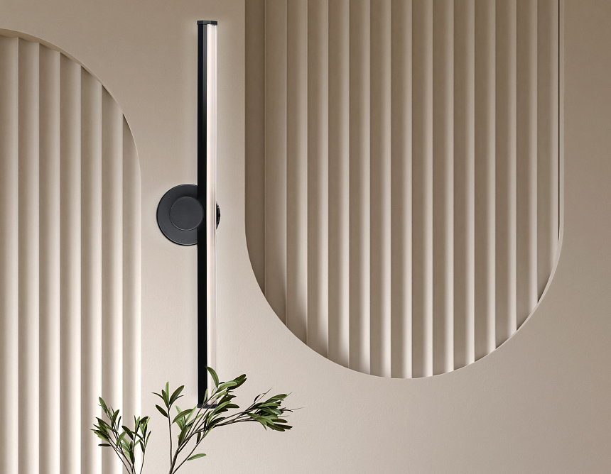 FL6102 BK черный 14W 3000K-6400K 605*100*60