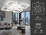 FA4423/4+4 WH белый 150W 3000K+6400K/4200K/6400K+3000K 580*580*120 (ПДУ ИК)